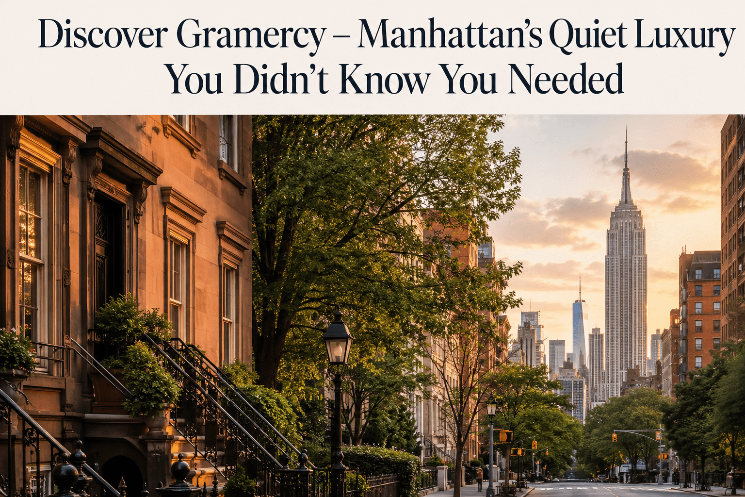 Découvrez Gramercy – le luxe discret de Manhattan dont vous ne saviez pas qu’il vous fallait