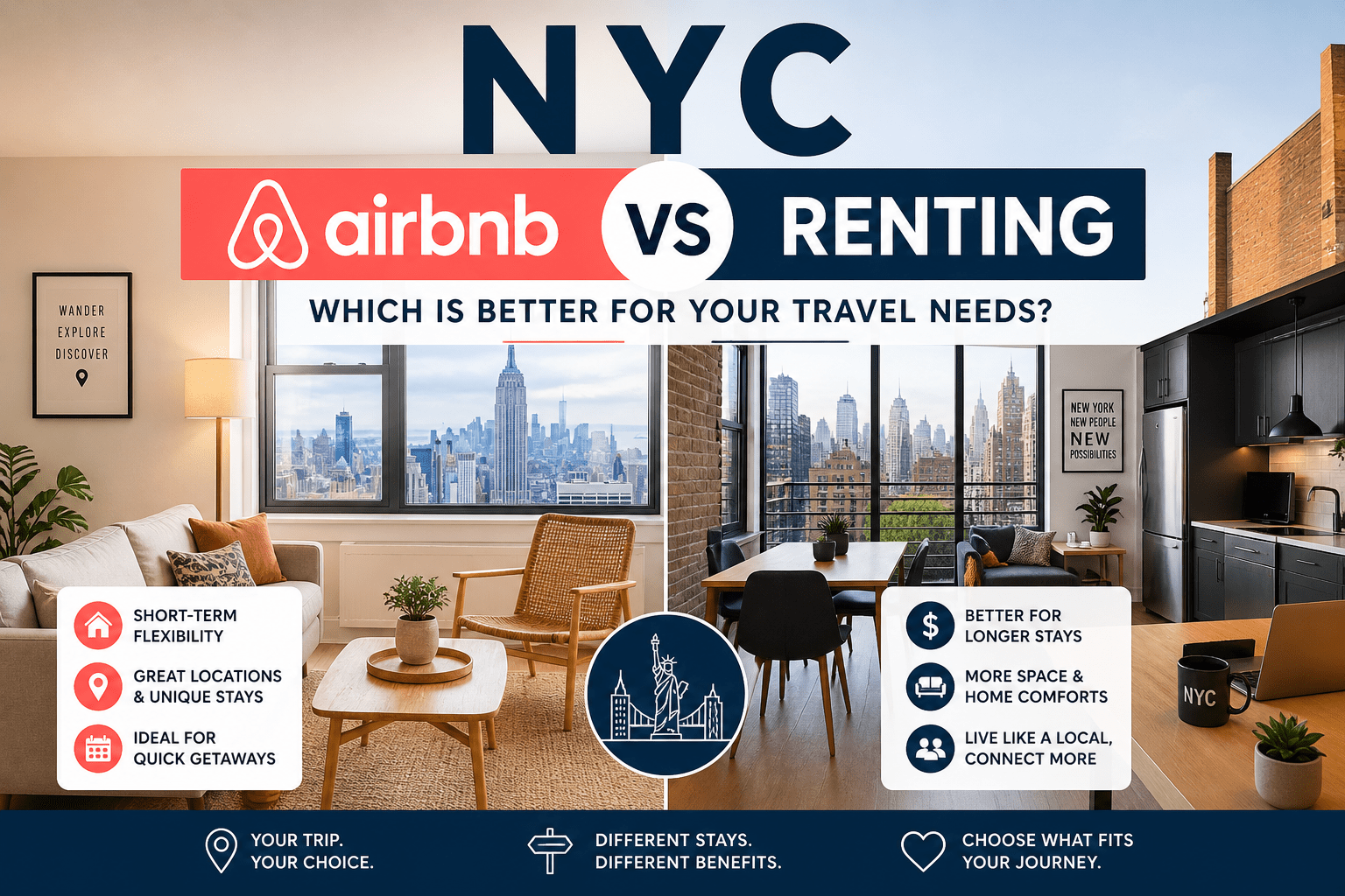 Airbnb vs Renting: ¿Cuál es mejor para tus necesidades de viaje?