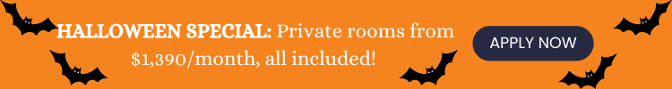 HALLOWEEN SPECIAL: Private rooms from $1,390/month, all included!